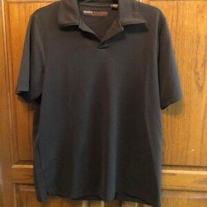 Perry Ellis Women's Brown ribbed polo shirt Size M